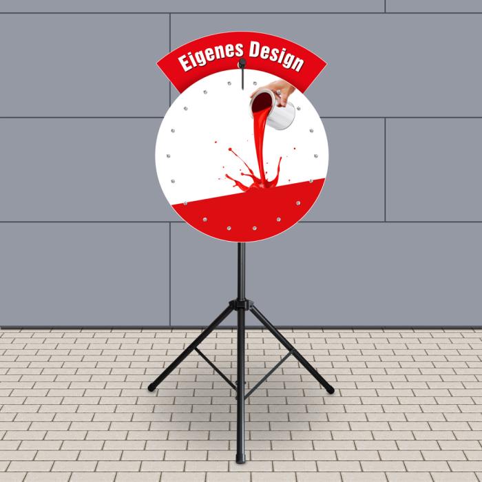 Glücksrad Deluxe Rounded 90 cm - Eigenes Design