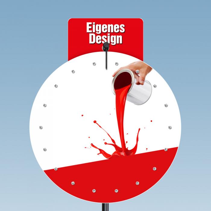 Preview: Glücksrad Deluxe Square 100 cm - Eigenes Design