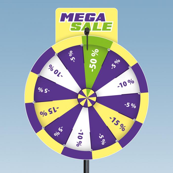 Preview: Glücksrad Deluxe Square 100 cm - Gewinn