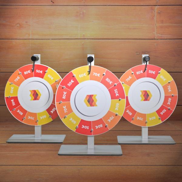 Glücksrad Tischmodell Pocket - Eigenes Design
