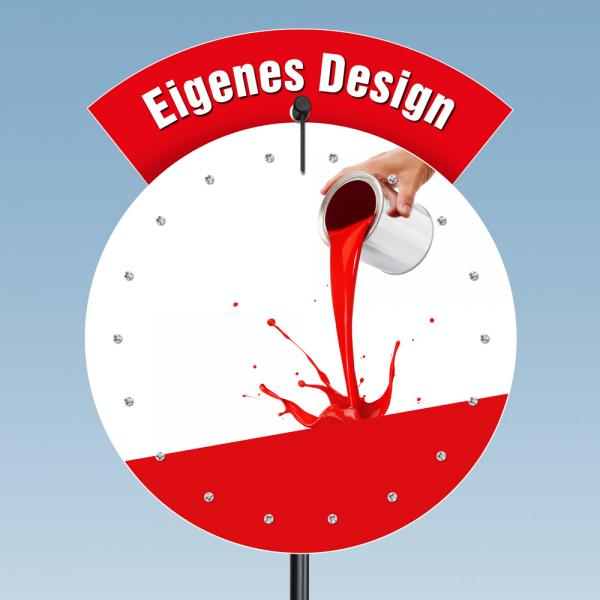 Glücksrad Deluxe Rounded 100 cm - Eigenes Design
