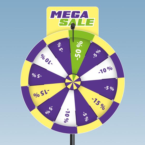 Glücksrad Deluxe Square 80 cm - Gewinn